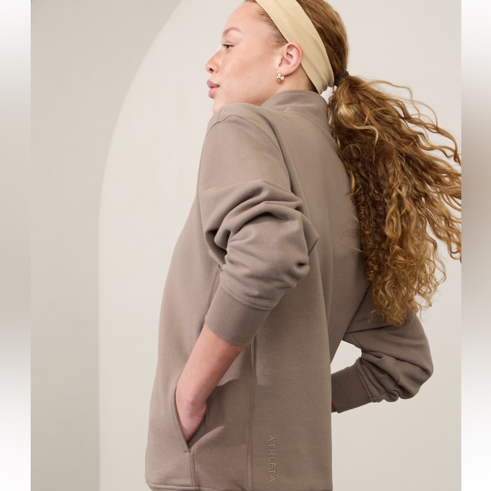 Athleta Forever Fleece 1/4 zip